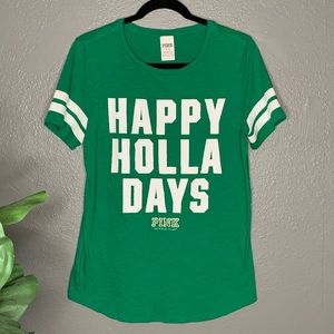 PINK VS Happy Holla Days Tee